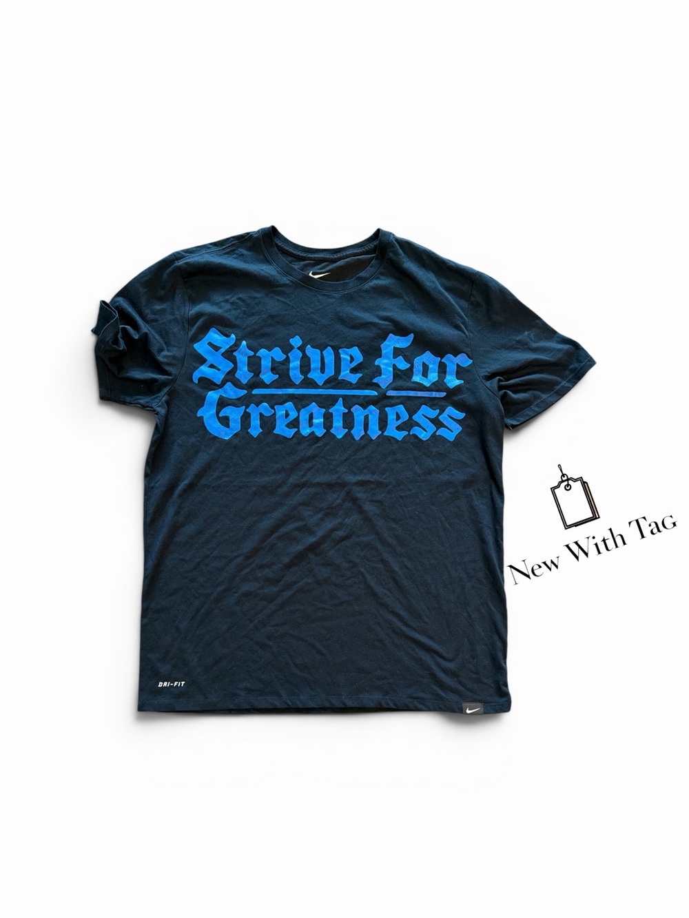 Nike LeBron James Strive For Greatness Dri Fit T-Shirt Men's Unisex Size XL NWT